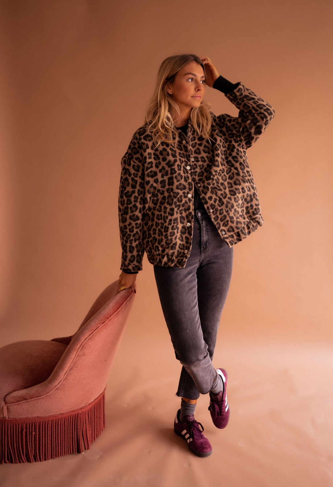 Denise | Leopard Print Lightweight Jacket