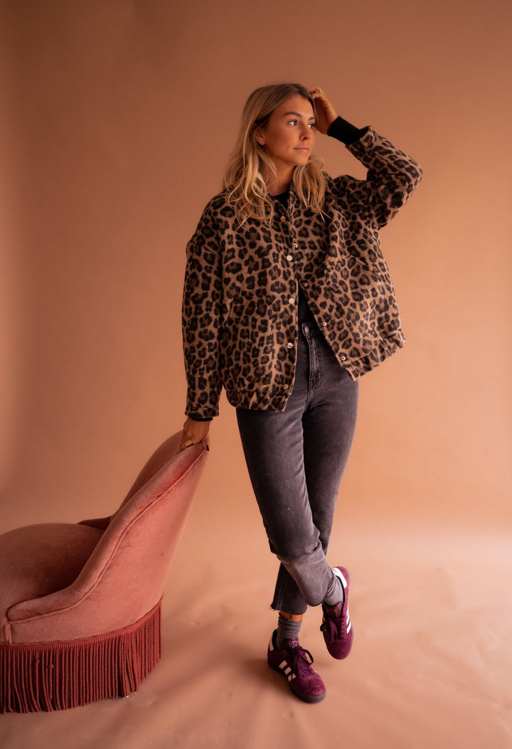 Denise | Leopard Print Lightweight Jacket