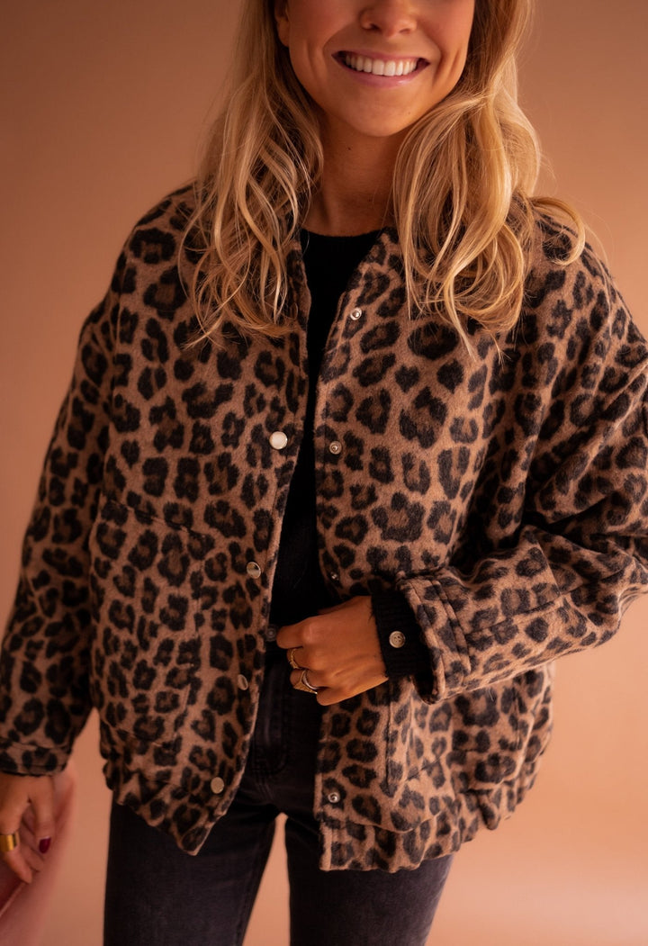 Denise | Leopard Print Lightweight Jacket