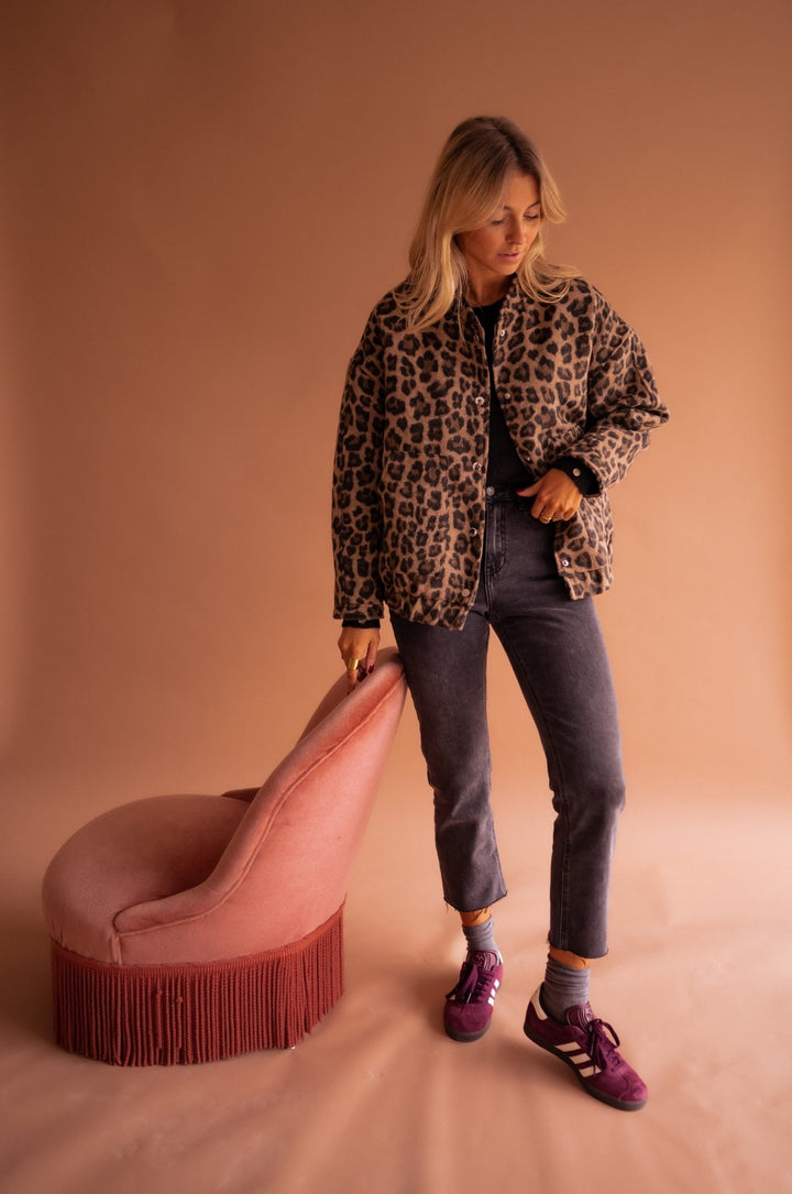 Denise | Leopard Print Lightweight Jacket