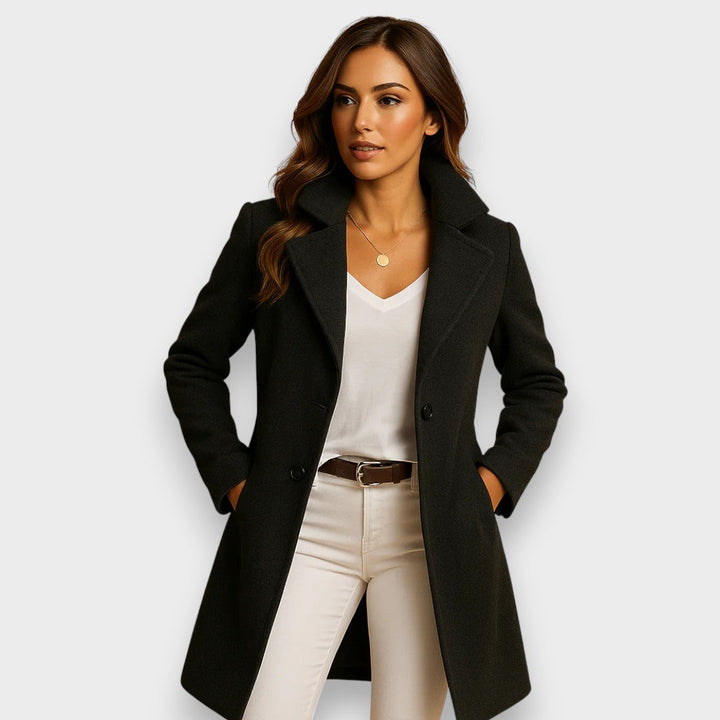 Karin | Classic Wool Double-Breasted Coat