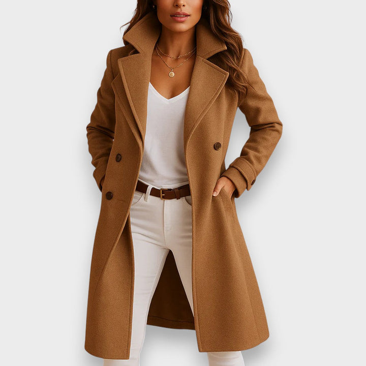 Karin | Classic Wool Double-Breasted Coat